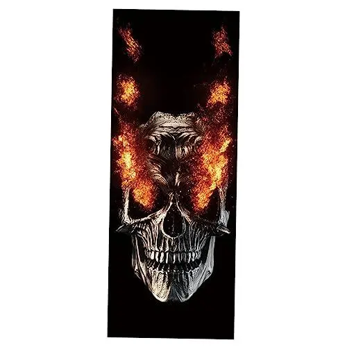 Produktbild: UKCOCO 1Stk Halloween-Wandtattoos halloween dekoration halloween-dekoration wandverkleidung bündige Bildschirmclips fischernetz dekor Türaufkleber Skelett tür aufkleber Wandaufkleber 3d