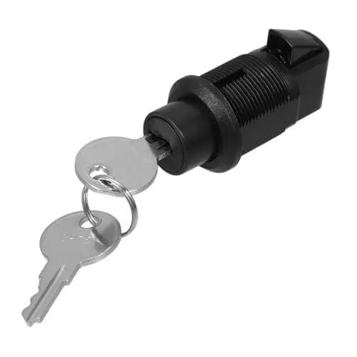 Produktbild: UKCOCO 1 Satz Push-lock Schlüsselloser Druckknopf Knopftürschloss Kunststoffschrank Knopf Ersatz Schnellverschluss Türschloss Mit Druckknopf Druckknopftür Elektrische Box Abs Push-typ
