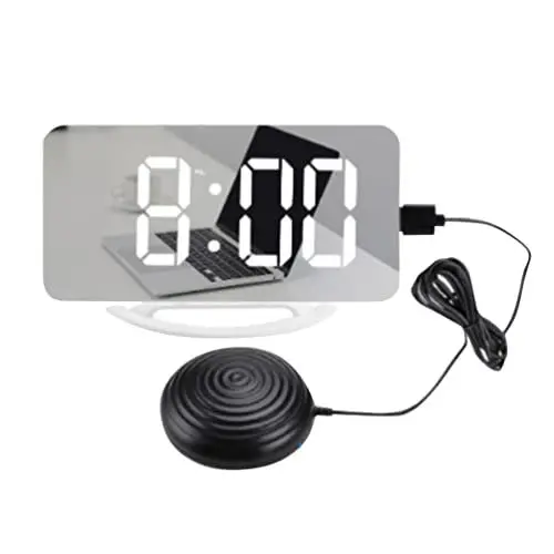 Produktbild: UKCOCO 1 Satz Vibrierende Uhr Vibrationsalarm Elektrischer Wecker Stiller Schreibtischalarm Led-anzeige Uhr Super Lauter Wecker Led-wecker Uhren Kind Elektronische Uhr Abs Bildschirm