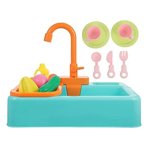 Produktbild: UKCOCO 1 Satz Vogel Badewanne Rollenspielspielzeug Für Kinder Duschbecken Für Papageien Vogeltränke Für Sittiche Automatisches Duschbadebecken Lebensmittel Waschbecken Plastik Baby