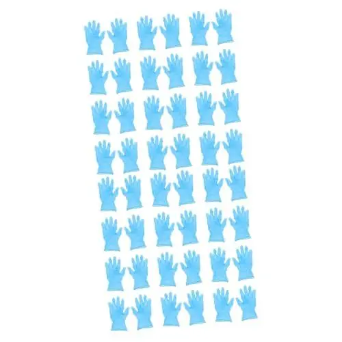 Produktbild: UKCOCO 200 Stk Handschuhe aus Nitril blaue Vinylhandschuhe Einweghandschuhe aus Vinyl Wegwerf Handschuhe Latexhandschuhe XL Handschuhe für Schönheitsuntersuchungen Haushalt
