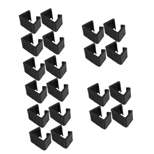 Produktbild: UKCOCO 20 Stück Rattan Stuhl Klemmteile Outdoor Stuhlbefestigung Möbelklemmen Gartensofa Klemmen Gartenmöbel Sofa Clip Möbelmodul Befestigungselemente Terrassen Sofa Clips