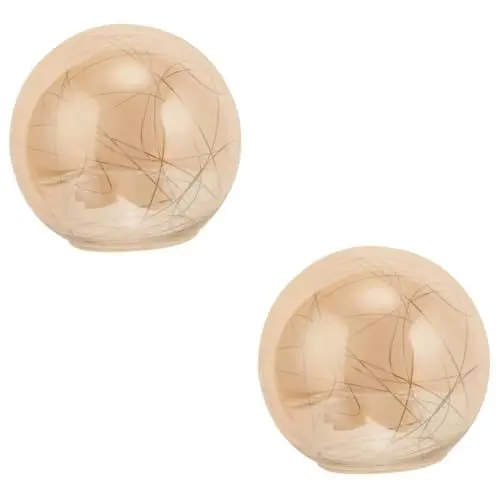 Produktbild: UKCOCO 2stücke Glass Lamp Shade Mit Aluminiumdraht Dekorativer Lampenschirm Für Deckenleuchten Kugeldesign Und Ømm Ø- Für Stilvolle Innenräume