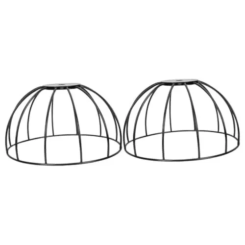Produktbild: UKCOCO 2St Lichtständer Lampenschirm Pendelleuchte Lichtabdeckung Deckenlampen Deckenleuchtenabdeckungen Tischlampe Lichtabdeckung DIY licht zubehör Haushalt e27 Schmiedeeisen