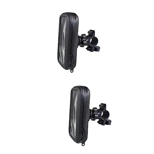 Produktbild: UKCOCO 2 Stücke Bike Telefon Halterung Beutel 360 ° Drehbare Telefon Stand Fall Pads Für