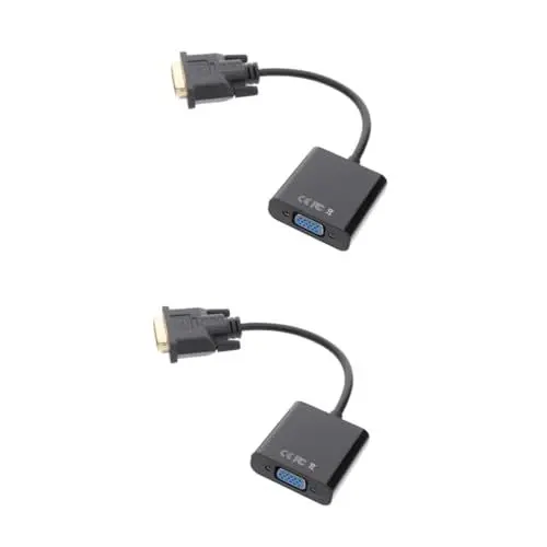 Produktbild: UKCOCO 2st Dvi-zu-vga-adapter Dvi-d-zu-vga-konverter Dvi-d-zu-vga-adapter Dvi-d Zu Vga