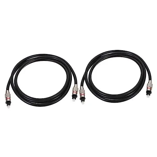 Produktbild: UKCOCO 2st Optisches Audiokabel Faserstecker Auf Steckerkabel Optisch Männlich Zu Optisch Bis 3 Optisches Audio Bis 3 5 Mm Optisches Digitales Audiokabel Heimkino Pmmc-Faser Bar