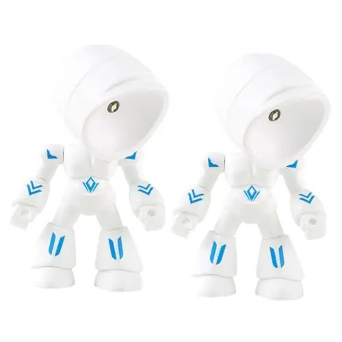 Produktbild: UKCOCO 2stücke Kreative Tischlampe Im Robot Design Verstellbarer Touch Steuerung Für Schlafzimmer Und Schreibtisch Süße Nachtlampe Für Erwachsene