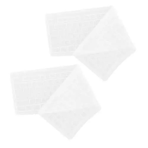 Produktbild: UKCOCO 2st Tastaturabdeckung Tastaturschutz Silikon Tastatur Film Dekorative Tastatur Film Klar Tastatur Film Dekorative Tastatur Abdeckung Tastenfeld Klaviatur Kieselgel Weiß Schutzhülle