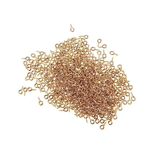 Produktbild: UKCOCO 300St Schraubpflock zum Basteln Augenschraube aus Metall Augenstiftpflock Schmuckherstellung Eye Pins Mini-Schraubauge kreative Augenschraube Mini-Schraubstifte Zubehör