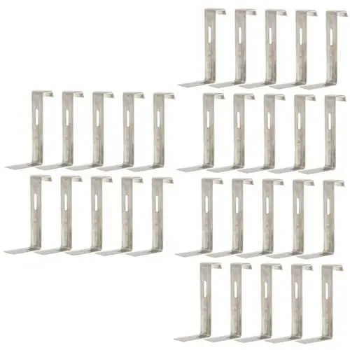 Produktbild: UKCOCO 30 Stk Befestigungshaken für Fliesen Dachziegelclips tauschen Fliesenbefestigungshaken Dachziegel-Clips Dachziegel-Befestigung fliesen werkzeug Dach Metallclip Dachclip aus Metall