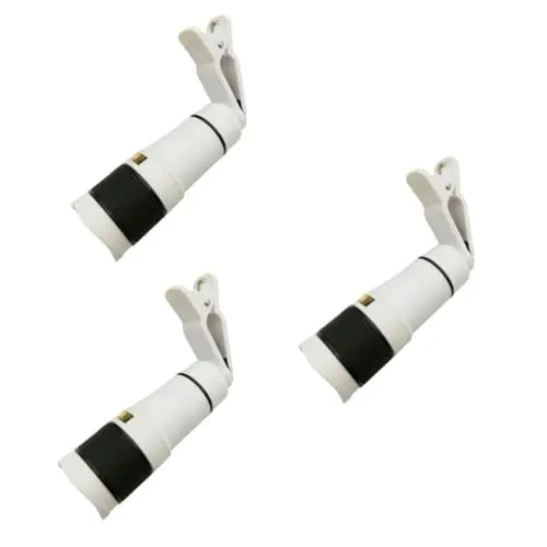 Produktbild: UKCOCO 3St Handy objektiv Fokussierung Linse Fernrohr x8 Weiß