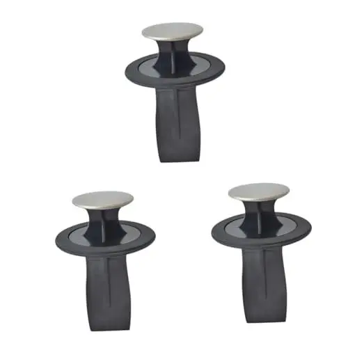 Produktbild: UKCOCO 3 Stk geschmücktes Zubehör Waschbeckenversiegelung Aluminium-Pillen-Schlüsselanhänger Kick-out-Gerät Wasserstecker Lebensmittel Müllentsorger Spritzschutz Müllentsorgungsmaschine