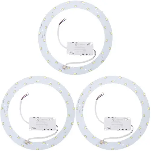 Produktbild: UKCOCO 3 Stück 5730 Deckenleuchte Lichtquellenplatine Ring Weiß