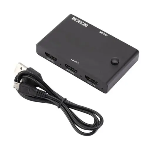 Produktbild: UKCOCO 3 -umschalter Video-Splitter-hub Videokonverter Video-wahlschalter Monitor-Splitter Splitter-konverter Video- -Splitter Umschalter Für Monitor Ausrüstung 4k Abs Kamera
