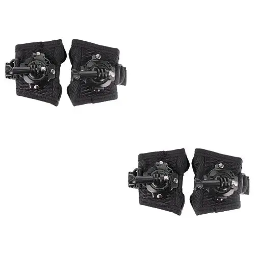 Produktbild: UKCOCO 4 Stück 360 Zubehör 360 Grad Drehbare Handgelenk Handschuhe Mit Außenkamera Kamera Handgelenk Handschlaufe Sportkamera Halter Uhrenarmbänder Berghund Rotieren Armband Plastik