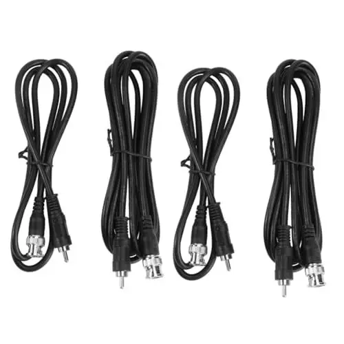 Produktbild: UKCOCO 4 Stück Bnc Zu Av-Linie Videokabel Koaxial Kabel Koaxialkabel Videokonverterkabel Kameravideo PVC Effizient Linie Ändern