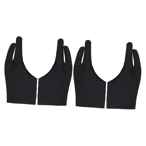 Produktbild: UKCOCO 4 Stück Künstlerhandschuh Tablet-handschuh Kunsthandschuh Mit Fingern Handschuh Für Kunstmalerei Zeichenhandschuh Aus Papier Malerhandschuhe Anti-schmutzig Zeichenbrett