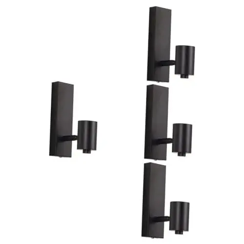 Produktbild: UKCOCO 4 Stück Wandlampe wandleuchte lamparas de pared para dormitorio Spaghettizange Schlafzimmerdekor Möbelrollenbecher wandmontierte Leuchte Eierkartons Jahrgang Lampen Schmiedeeisen