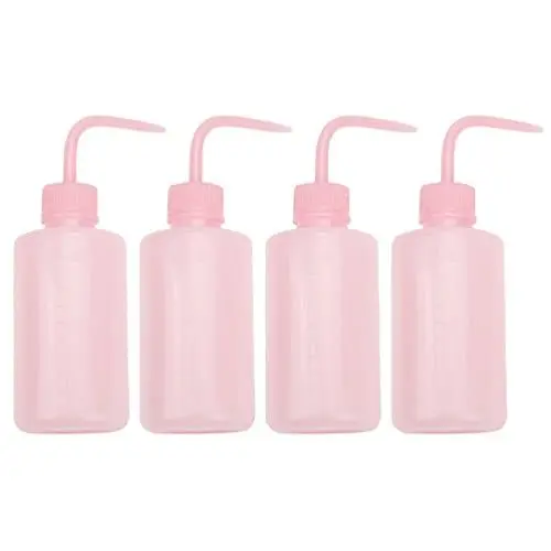 Produktbild: UKCOCO 4stücke Spritzflaschen Für Zimmerpflanzen Quetschkanne Mit Langem Ausguss Für Präzises Gießen Und Bewässerung Von Innenraum-pflanzen Rosa Kunststoffflasche