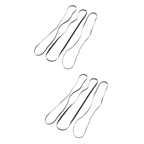 Produktbild: UKCOCO 6stücke Teilige Riemen Für Plattenspieler Ersatzriemen Für Retro Schallplatten Und Tonbandgeräte Verschleißfest Und Langlebig Einfache Installation Optimale Leistung