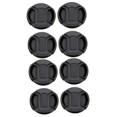 Produktbild: UKCOCO 8 STK Kameraobjektivabdeckung 62-mm-Objektivdeckel Ersatzabdeckung für die Frontlinse Kameraobjektivschutz Linsenschutz staubdicht Schutzkappe Keine Worte Objektivkappe Plastik