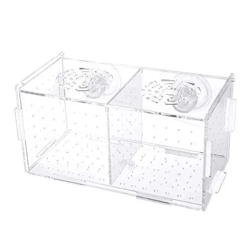 Produktbild: UKCOCO Transparente Fischtankzucht- Isolationsbox Aquarium- Inkubator- Schlupfk? Multifunktionale Acryl- Fischtankhalter (Saugnapf- Muster)