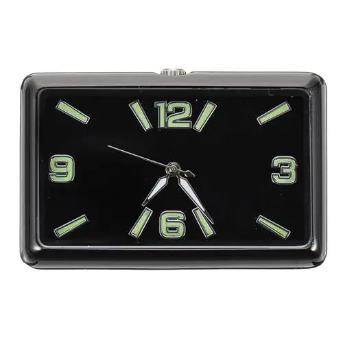 Produktbild: UKCOCO Autouhr – Analoge Autouhr zum Aufkleben auf dem Armaturenbrett, Mini-Autouhr zum Aufkleben, fluoreszierende Uhr, Leuchtende Auto-Armaturenbrettuhr