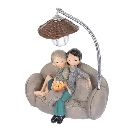 Produktbild: UKCOCO Cartoon-nachtlicht Tisch-nachtlicht Tischlaterne Mini-landschaftsverzierung Zubehör Led-nachtlichtbirnen Dekoratives Nachtlicht Figur Nachtlichter Baby Harz Miniatur Paar Lichter