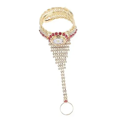 Produktbild: UKCOCO Elegante Diamant-armbanduhr Modische Persönlichkeit Bequeme Schnalle Vintage-stil