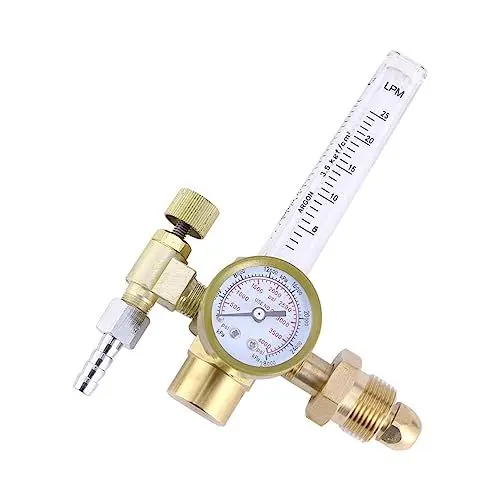 Produktbild: UKCOCO Durchflussmesser Mig Messgerät Durchflussmesser Regler Für Argon Wig Regler Gasregler Durchflussmesser Für Mig Schweißen Gasregler Cfm Meter