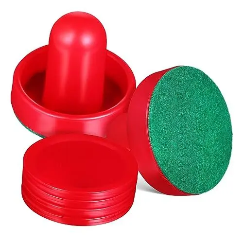 Produktbild: UKCOCO Eishockeypucks Und Schläger Für Tischspiele Ersatzpucks Und Schieber Mit Pads Zubehör Für Hockeyspiele Und Eishockeyausrüstung