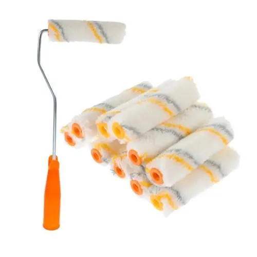 Produktbild: UKCOCO Farbrolle 3 Sätze 21Tlg Mini-Wandfarbroller Roller-Farbabdeckung wand farbroller pinsel Mini-Farbroller malen Wandfarbe kleine Walzenbürste