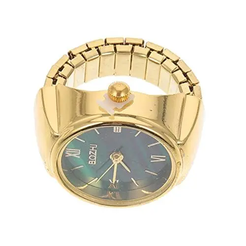 Produktbild: UKCOCO Fingeruhr Boderry Uhren Für Abschlussballringe Herren-Glitzer-Ringuhr Geschenke Kinderuhr Herrenringe Doigt Herren-Digitaluhren Herren-Ringuhr Kind Zinklegierung Quarz Rom