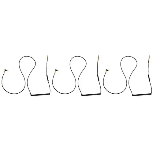Produktbild: UKCOCO Für Verlängerung Audio-Kompatibles Kabel Kopfhörerersatz J-Kopf Mm Steuerkabel Mit Federverdrahtetem Inline-Upgrade