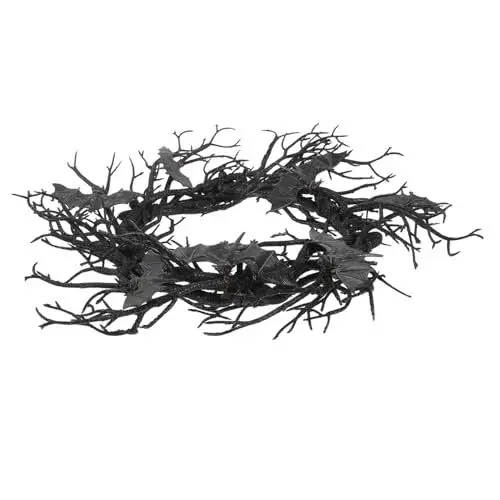 Produktbild: UKCOCO Halloween Kranz Tür Hängen Zweig Künstliche Decor Einzigartige Party Prop Front Tür Dekorationen Halloween Atmosphäre