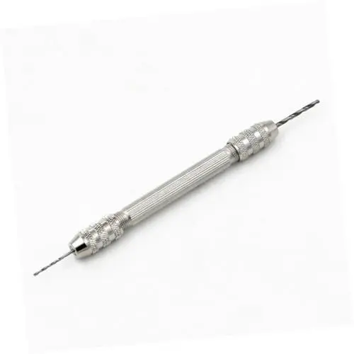 Produktbild: UKCOCO Handbohrmaschinen für zu Hause handmeißel hand drill Handbohrer punch set Handbohrwerkzeug Lochstanzer bohrständer Bohrer Locher Werkzeug für Doppelkopfbohrer Locher Bohrer Silver