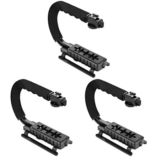 Produktbild: UKCOCO Handyständer Kamerahalter 3 Stück Action Stabilizing Video Action Stabilizer Video Rig Kamera Cage Rig Griff Griffform Kamerastabilisator Kameraden