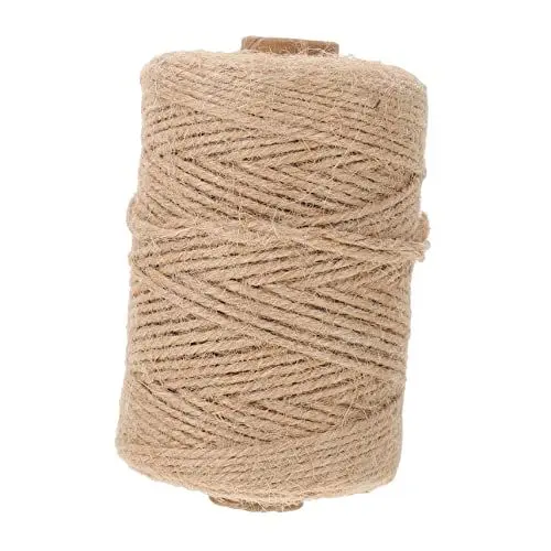 Produktbild: UKCOCO DIY Jute Schnur Deko Khaki Naturfaser Bastelschnur Für Handwerk Vasen Verpackungen Und Wohnaccessoires Strapazierfähige Juteseil Für Kreative Projekte