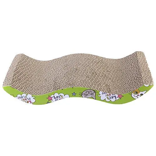 Produktbild: UKCOCO Haustierspielzeug Wellpappe Cat Scratcher Toys Ergreifen Sie Scratch Pad Durable Wave Design Cat Bett