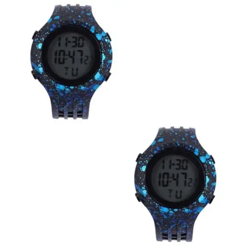 Produktbild: UKCOCO Herrenuhren Herrenuhr 2 Stück Herren-Timer Teenager-Armband Elektronischer Kalender Für Stoppuhr Studenten-Tarnung Mädchenuhren Jungen- Und Chronographen-Armbandgeschenk