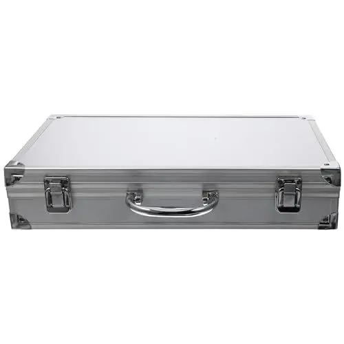 Produktbild: UKCOCO Instrumenten-Tragekoffer Make-Up-Organizer Multitools Aluminium-Aktentasche Für Herren Hartschalenkoffer Mit Schaumstoff Outdoor-Aufbewahrungstruhe Medikamentenschrank