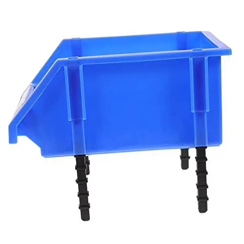 Produktbild: UKCOCO Kasten Schräge Lösungen Garagenlagersysteme Mit Boxen Faltbar Werkstattorganisatoren Und Lagerung Trennwände Teilelagerung Hardware-speicher-organizer Blue Plastik