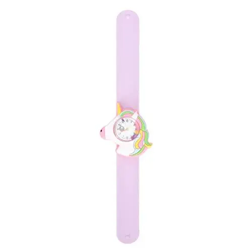 Produktbild: UKCOCO Kinderuhr Mädchen Slap on Watch Silicone Quarz Uhr Einhorn Handgelenk Band Kleinkind Handgelenk Watch for Children Jungen Mädchen Frauen Männer Männer Unisex Snap Kids Uhren Kinderuhren