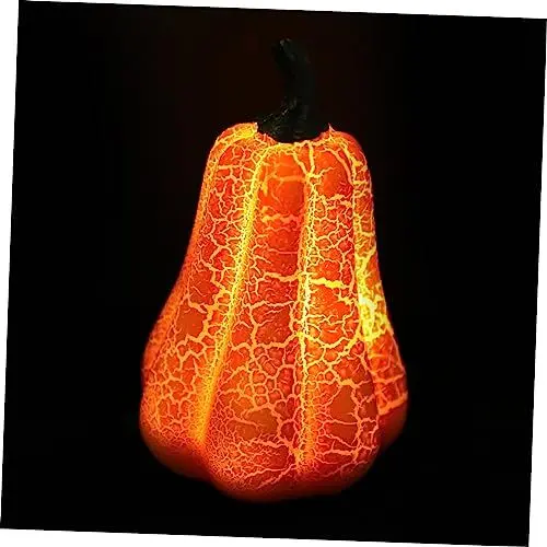 Produktbild: UKCOCO Künstlicher Kürbis Kürbis-sammlerstück Halloween-laternen Drinnen Halloween-kerze Halloween-kürbislaterne Kürbis-tee Geführte Laternen Kürbislaterne Für Halloween Mini-kürbis Harz