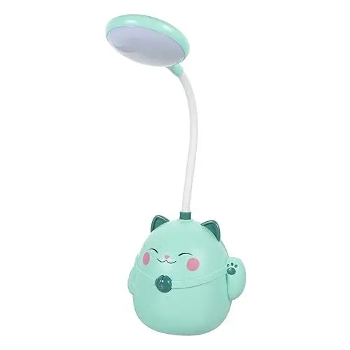 Produktbild: UKCOCO Tischlampe Mit Usb-ladefunktion Katzen-stiftablage Dimmbare Leselampe Für Büro Und Schule Augenschutz Und Praktische Nutzung Für Verschiedene Räume