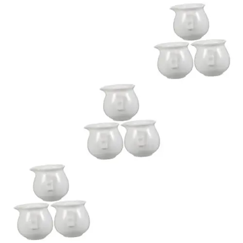 Produktbild: UKCOCO Minibehälter 9 Stk Sauce Eimer Kaffeebecher Milchkännchen Espressomaschinen Kaffeetassen aus Keramik Creme Wasserkrug Messbecher Mehrzweck-Schaumbecher Mini Server Kaffeepulver