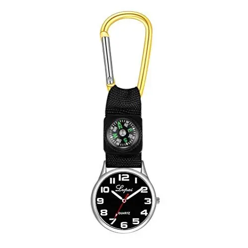 Produktbild: Mode Taschenuhr Dual- Use Compass Watch Bergsteigeruhr mit Compass Watch Simple Fashion Uhren Gelb