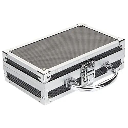 Produktbild: UKCOCO Multitools Aufbewahrungsbox Für Schmuck Box kasten koffer Tragetasche Metallkoffer Schiffse Aufbewahrungskoffer Für Drahtloses Mikrofonsystem Aluminiumkoffer organisatoren Und
