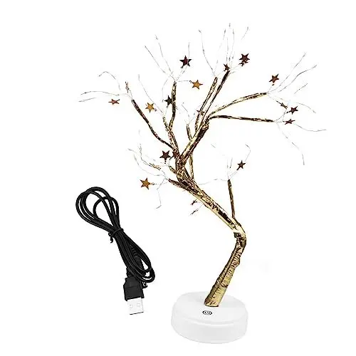 Produktbild: UKCOCO Nachttischlampe 1 Stück Led-Baum-Lichter Weihnachtsbaum-Lichter Led-Bonsai-Baum Innendekoration Lichter Beleuchteter Baum Mittelstücke Innendekoration Tisch Weihnachtsbaum-Licht